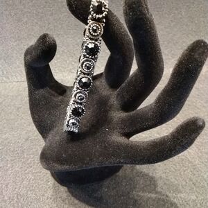 Sophisticated Black and Silver Bracelet